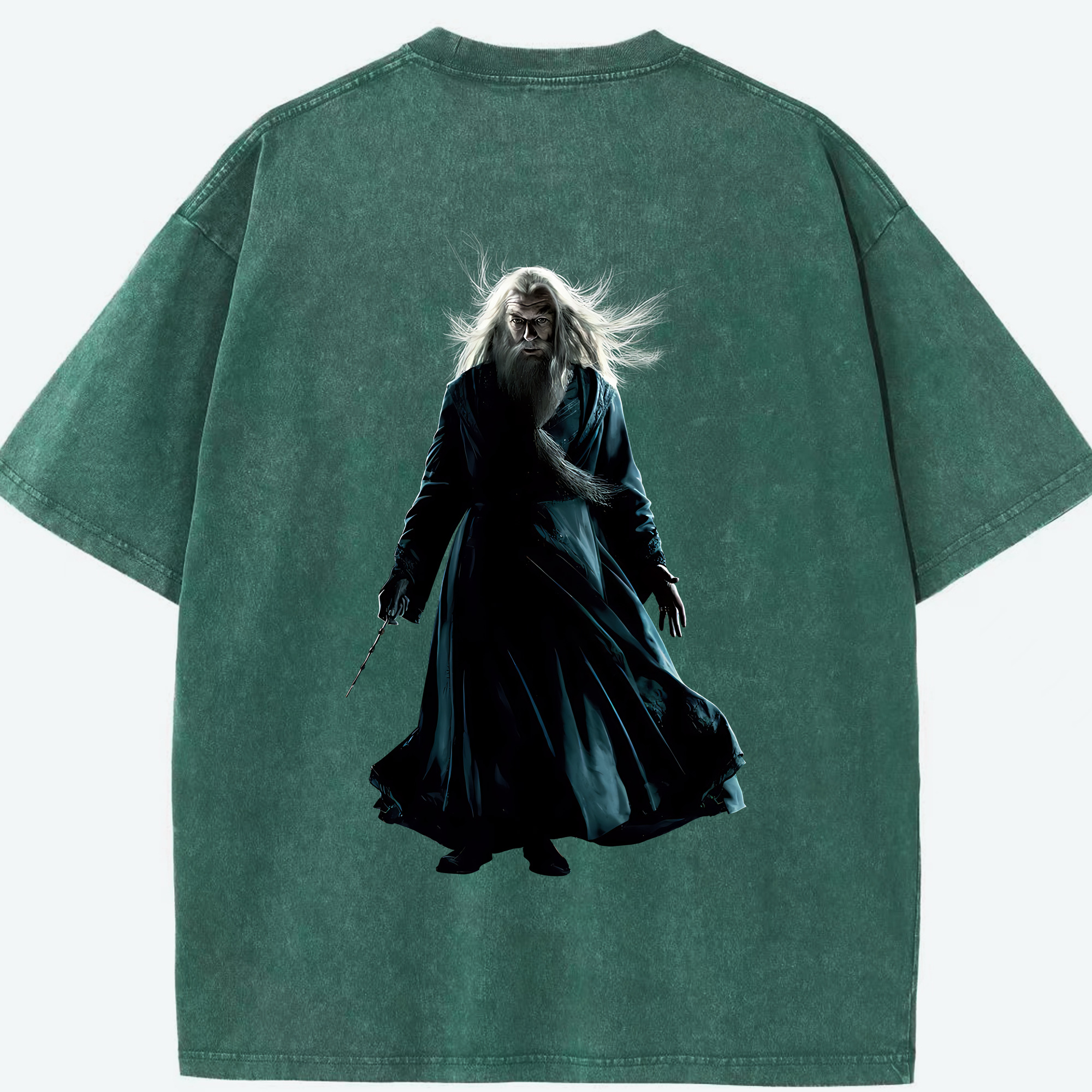 （画像用） Harry Potter ハリー・ポッターシリーズ 綿100% ヴィンテージ風 半袖Tシャツ（背面プリント）